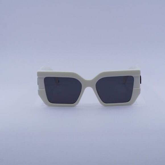 Off-White OERI148 DOVER 0107 Sunglasses White Square Frame, Dark Grey Lenses main image 6